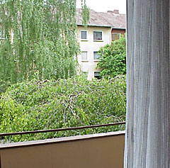 Der Balkon kann gern genutzt werden