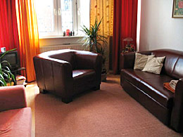 Sectional sofa in the apartment