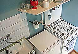 kitchen in the holiday apartment