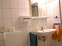 private bathroom with shower in Düsseldorf Benrath