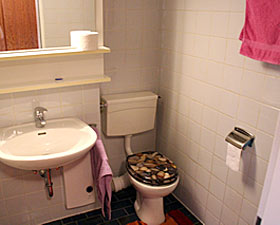 De badkamer met ligbad