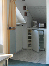 Küche in der Ferienwohnung in München