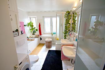 the shared bathroom