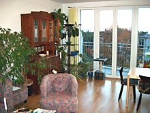 Das Wohnzimmer kann gern mitgenutzt werden