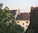 vistas desde la habitación al barrio de Sachsenhausen