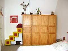 guest room with wardrobe 